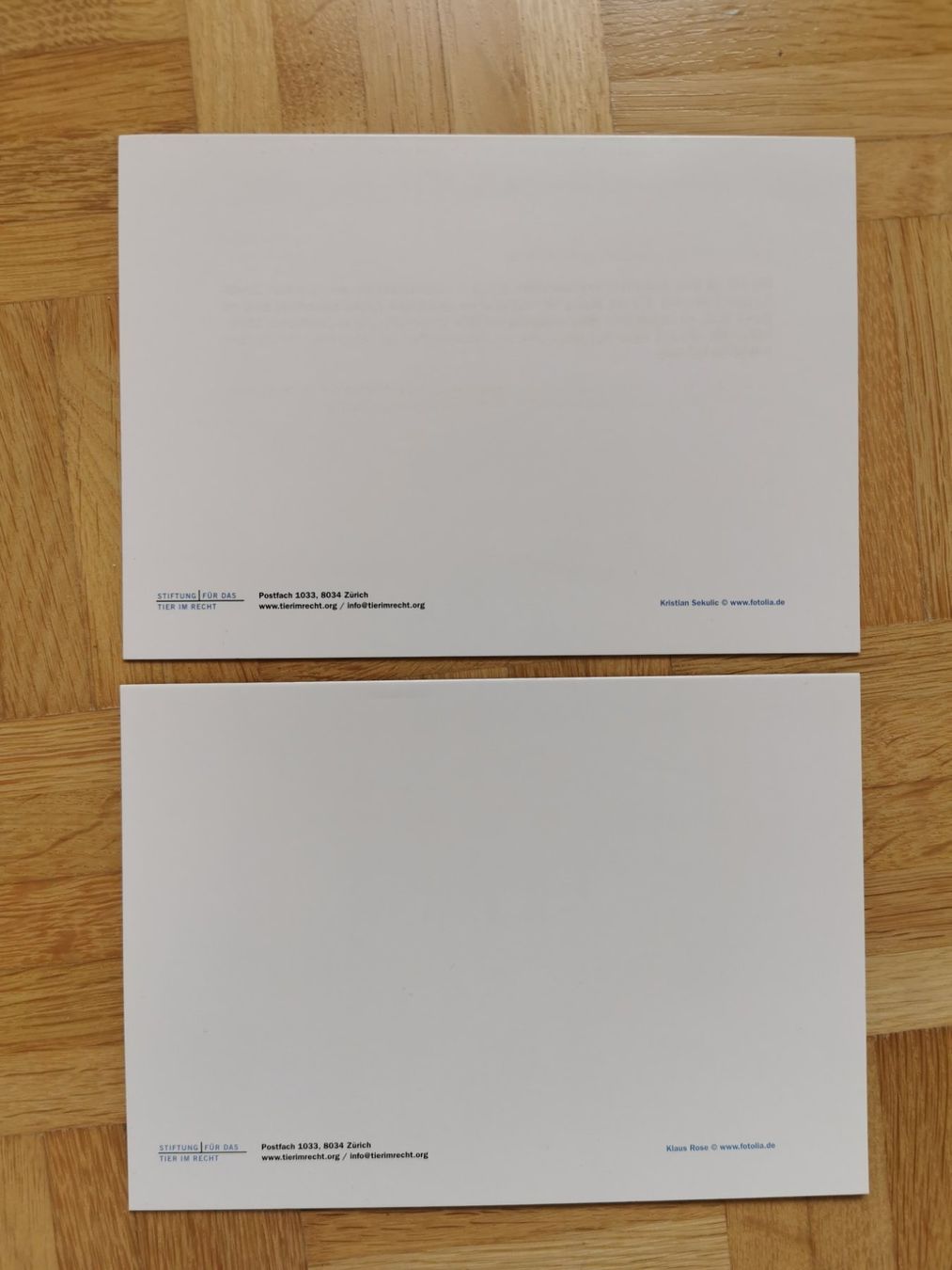 Cartoline: 2 Grusskarten Tiere (neu) – Nuovo (secondo la descrizione) da Stäfa venduto da flamingo_17 1