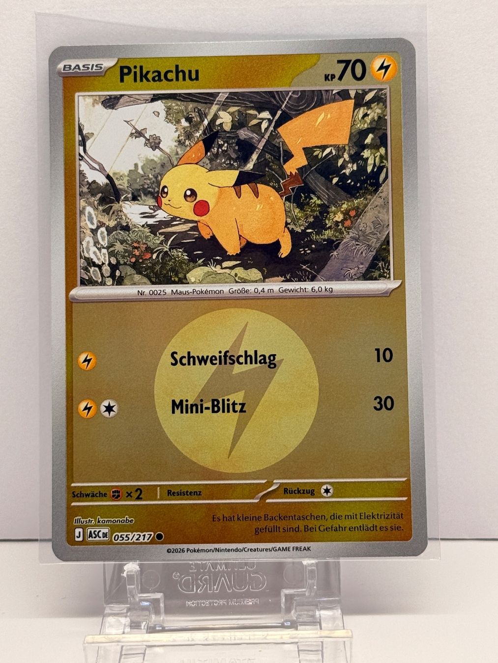 Pokémon Carte collezionabili: Pikachu ASC 055/217 Reverse Holo DE NM – Nuovo (secondo la descrizione) da bern venduto da Wankdorf_Retro