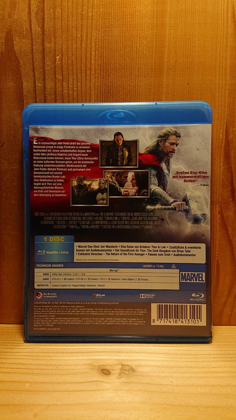 Alle DVDs: THOR THE DARK KINGDOM auf Blu-Ray – Gebraucht aus Wilderswil von Exebub 1