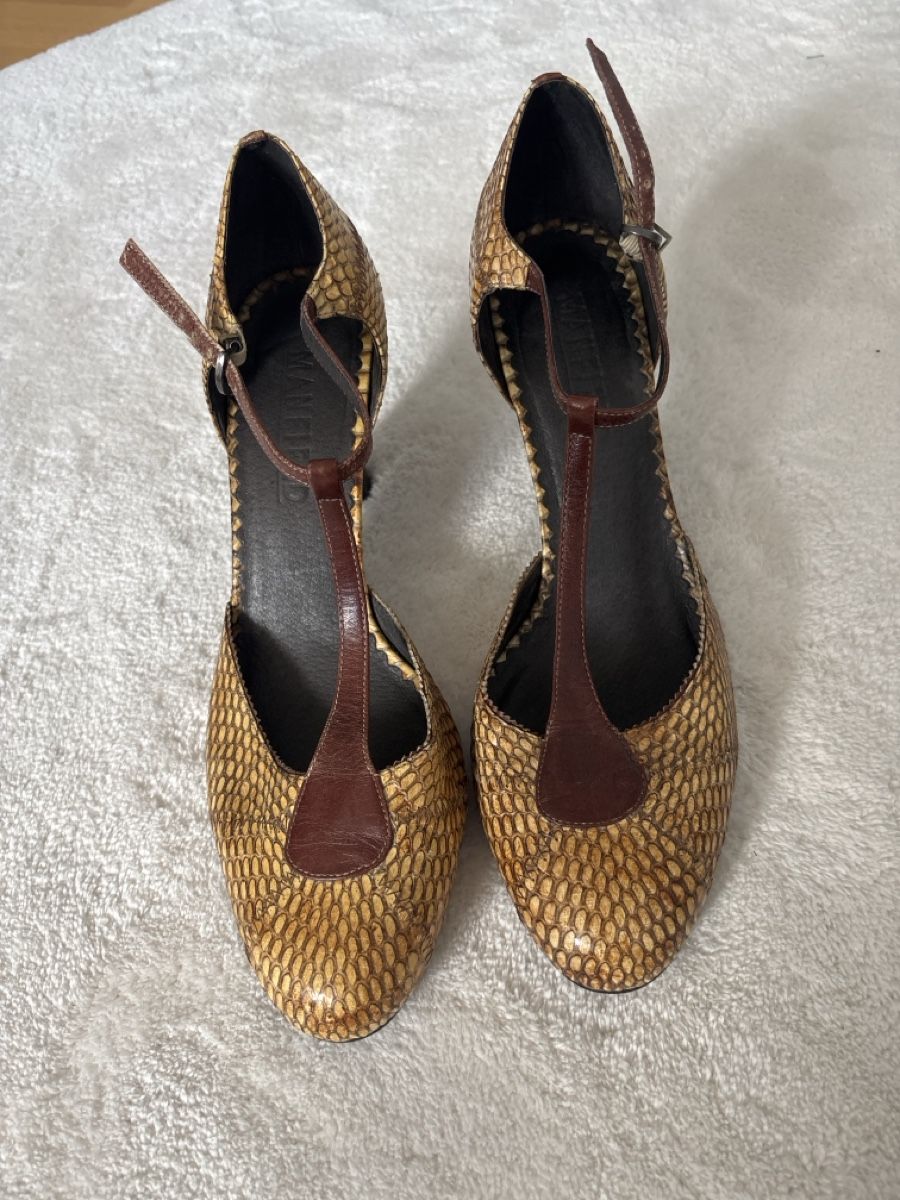 Scarpe da donna: Pumps Damen Leder Schlangenprint Grösse 40 – Nuovo (secondo la descrizione) da Jonen venduto da nomzeif