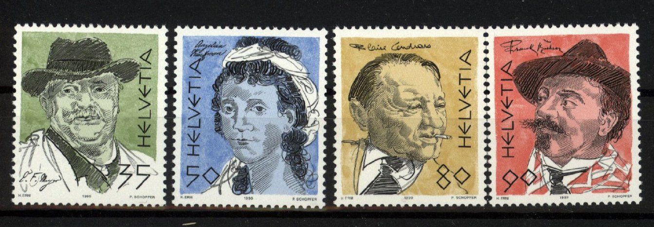 Alle Briefmarken: 1990, Portraitmarken IV ** – Gebraucht aus Willisau von Vollstempel