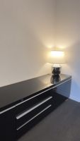 TV Möbel Hochglanz Schwarz 170 cm + Hochschrank