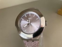 Exclusive SWATCH Irony, 44mm, passendes Schlangenleder Band