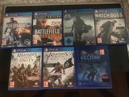7 PS4 Games gemäß Bilder