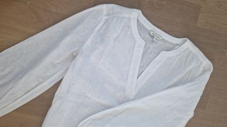 leichte Bluse "Tom Tailor", Lochstickerei, Gr. 36