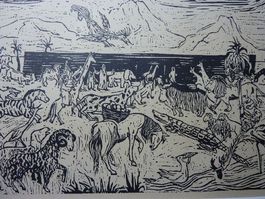 Ludwig & Fritzi Rosenwald  Holzschnitt  "Arche Noah"