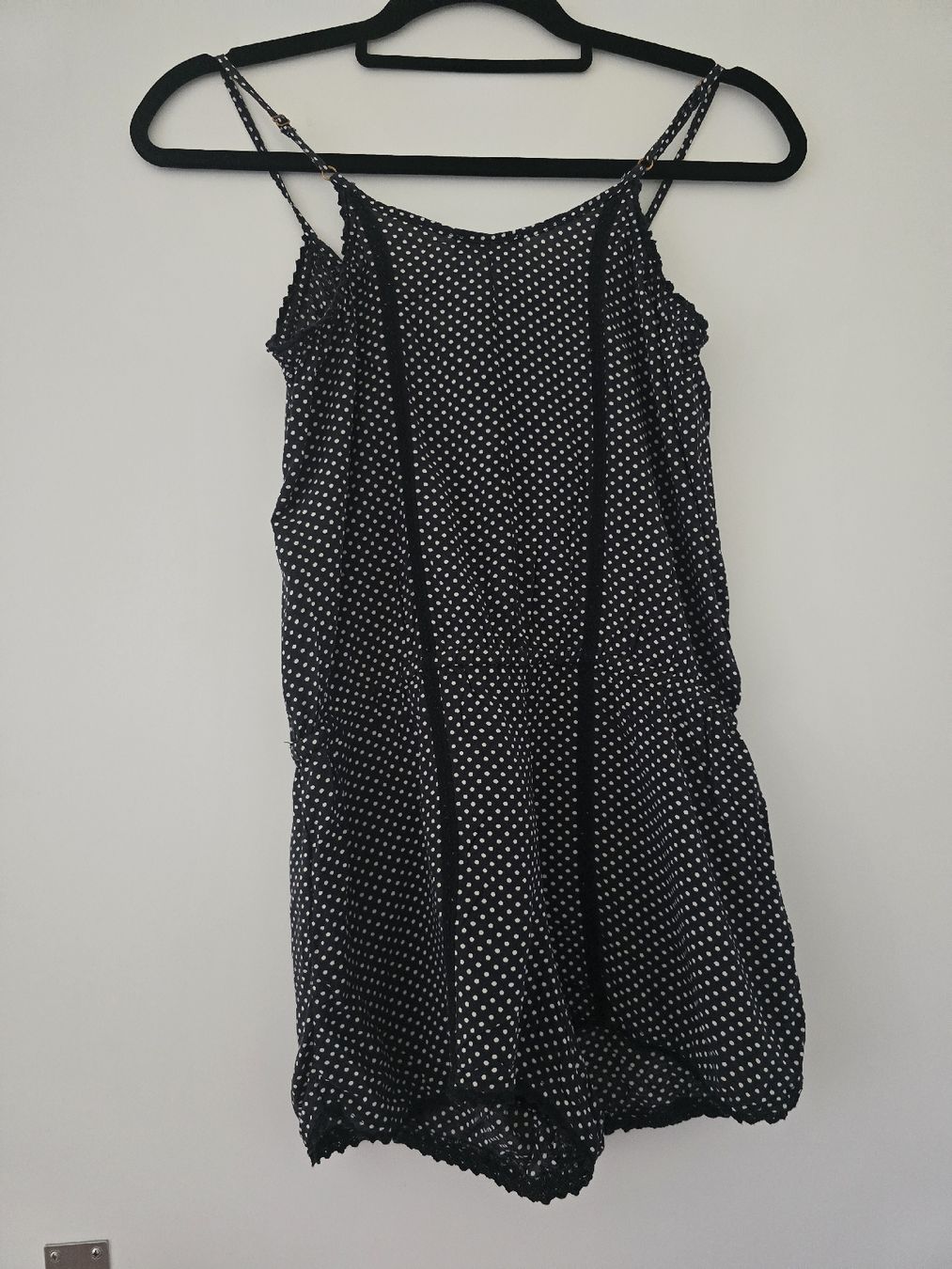 Pull&Bear Jumpsuits: Pull and Bear Playsuit Gr S Schwarz Polka Dots Jumpsuit Spit – Neu (gemäss Beschreibung) aus Tecknau von Leni_SecondLove 1