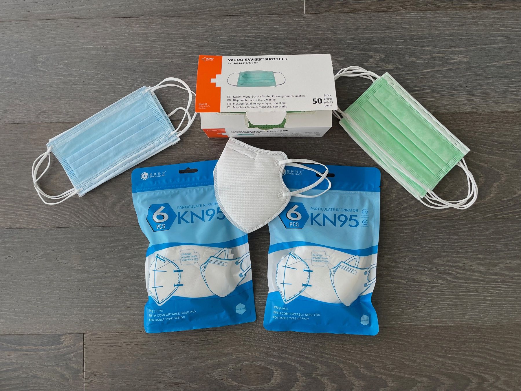 Protezione per viso e udito: Hygiene-/FFP2 Masken – Nuovo (secondo la descrizione) da Hünenberg venduto da Betsch1