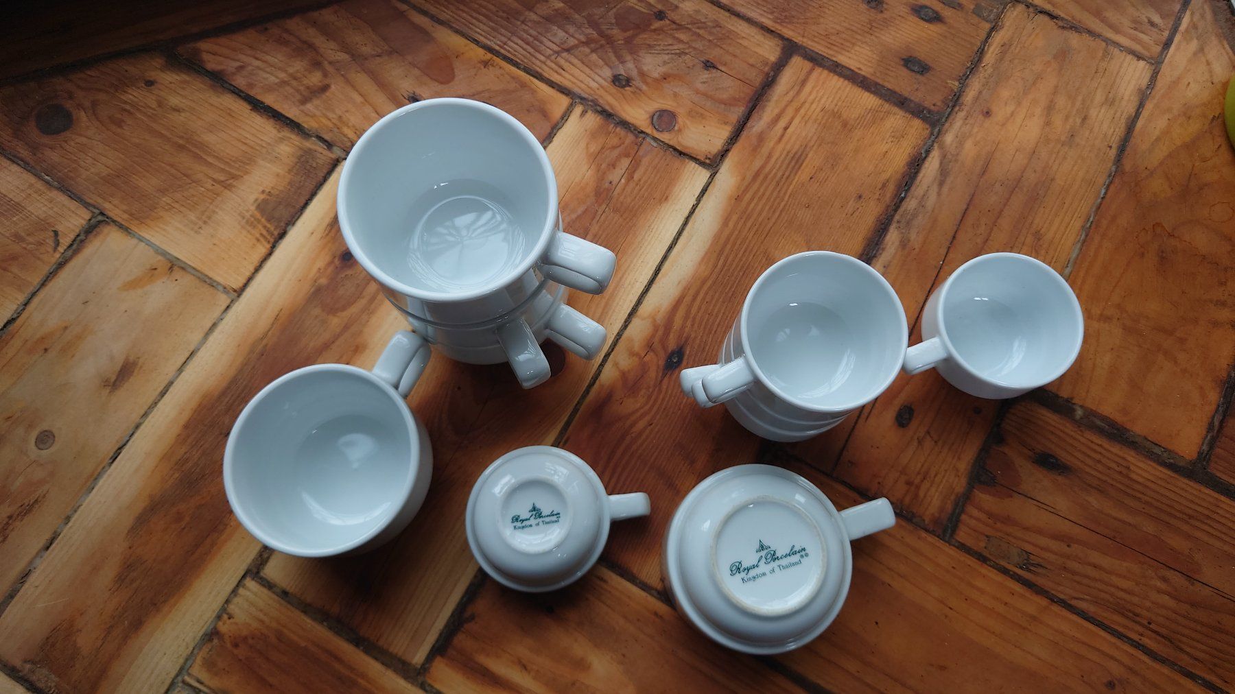 Tassen: Kaffe Espresso Tassen 2 Grössen Porzelan – Gebraucht aus Wittenbach von Aberanders 4