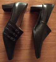 Chaussures noires cuir 37 /  Lederschuhe