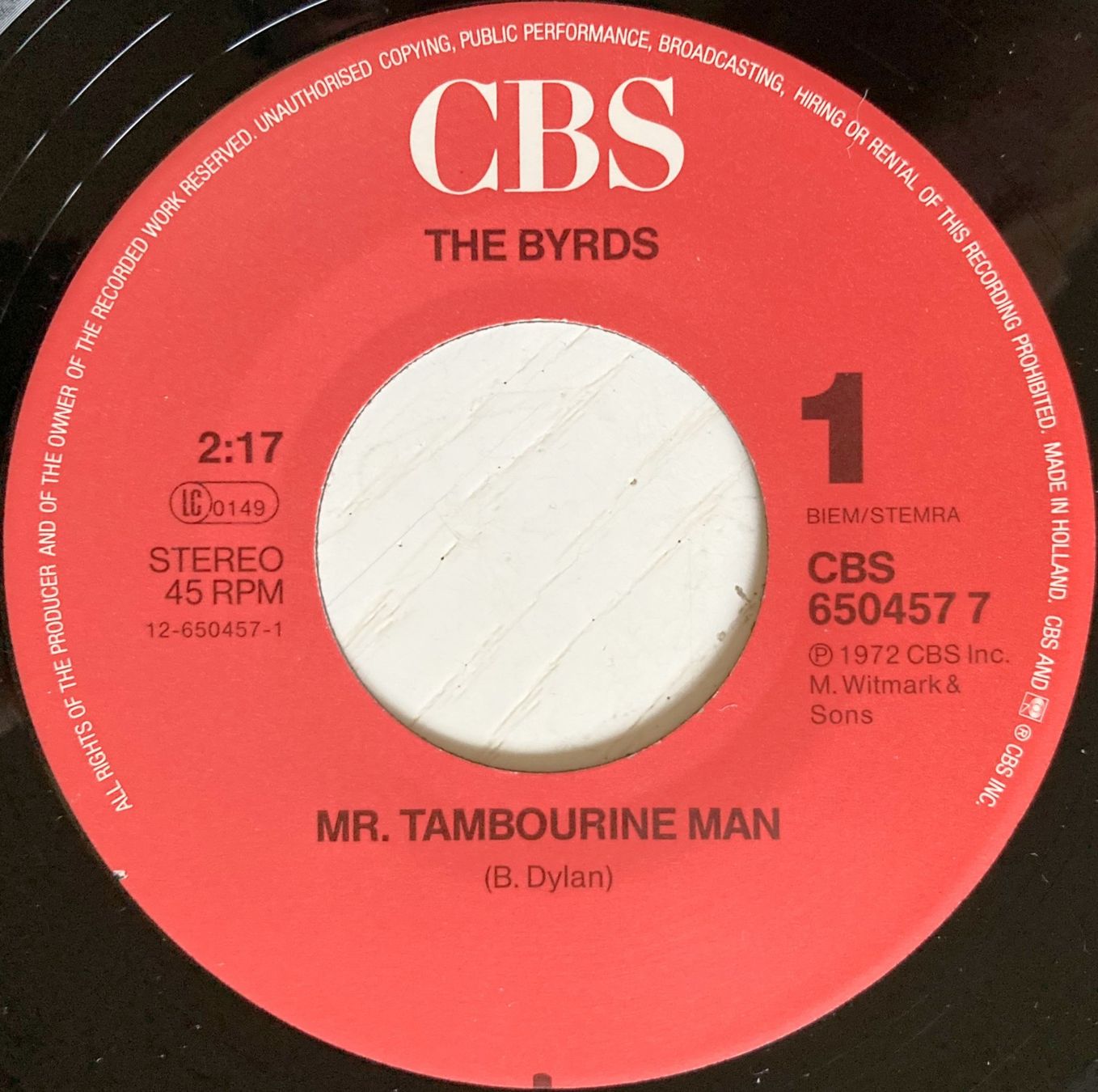 Dischi in vinile: THE BYRDS - MR. TAMBOURINE MAN – Usato da Bottens venduto da hotter-than-hell 2