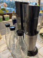 SodaStream Crystal Wassersprudler schwarz mit Glaskaraffen