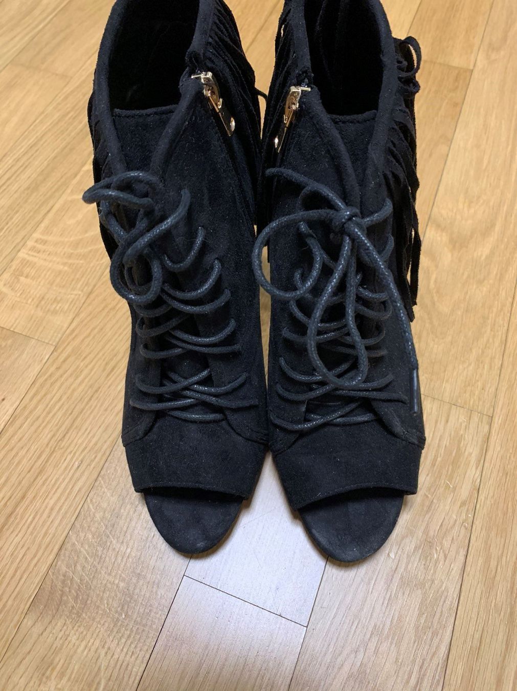 Scarpe da donna: High Heels Schwarz Fransen Grösse 40 – Nuovo (secondo la descrizione) da Zug venduto da MC2CC 1