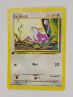 🐭 Pokémon Base Set – Rattfratz 1. Edition – Deutsch – WotC