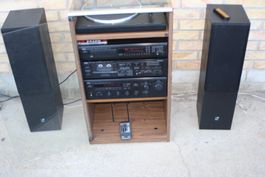 YAMAHA STEREOANLAGE MIT ELAC BOXEN VINTAGE STEREO