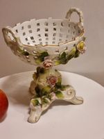 Vintage Schierholz Porzellankorb Germany Rosen