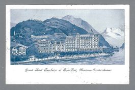 1913, GRAND HÔTEL EXCELSIOR ET BON-PORT, MONTREUX-TERRITET