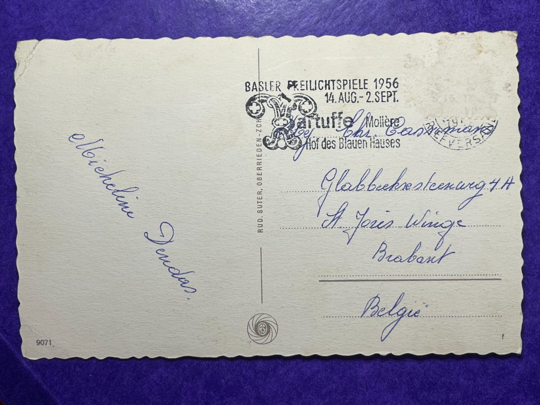 Cartoline postali: Basel - Stempel Freispiele 1956 – Usato da Steg VS venduto da _vinci_ 1