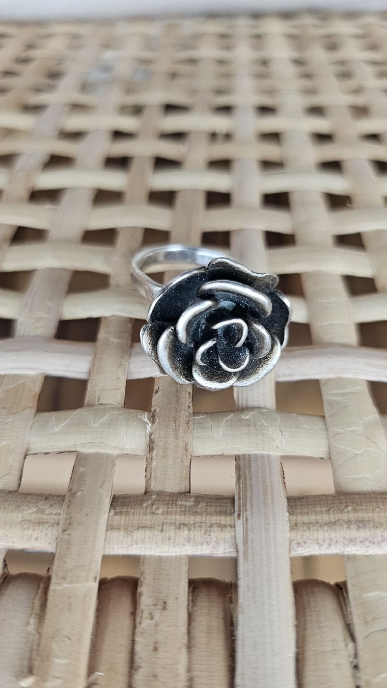 Anelli: Silberring Rose Blume Durchmesser 17 mm – Nuovo (secondo la descrizione) da Bülach venduto da ane_yn2b 3