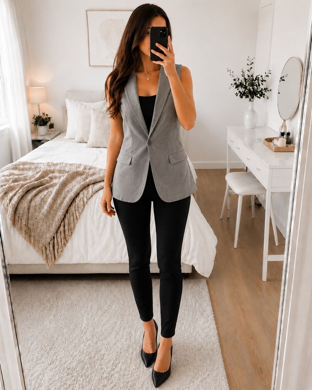 Gilet & Giacche senza maniche: Damen Blazer Weste Grün Chic – Nuovo (secondo la descrizione) da Fully venduto da VaneaSelection 1