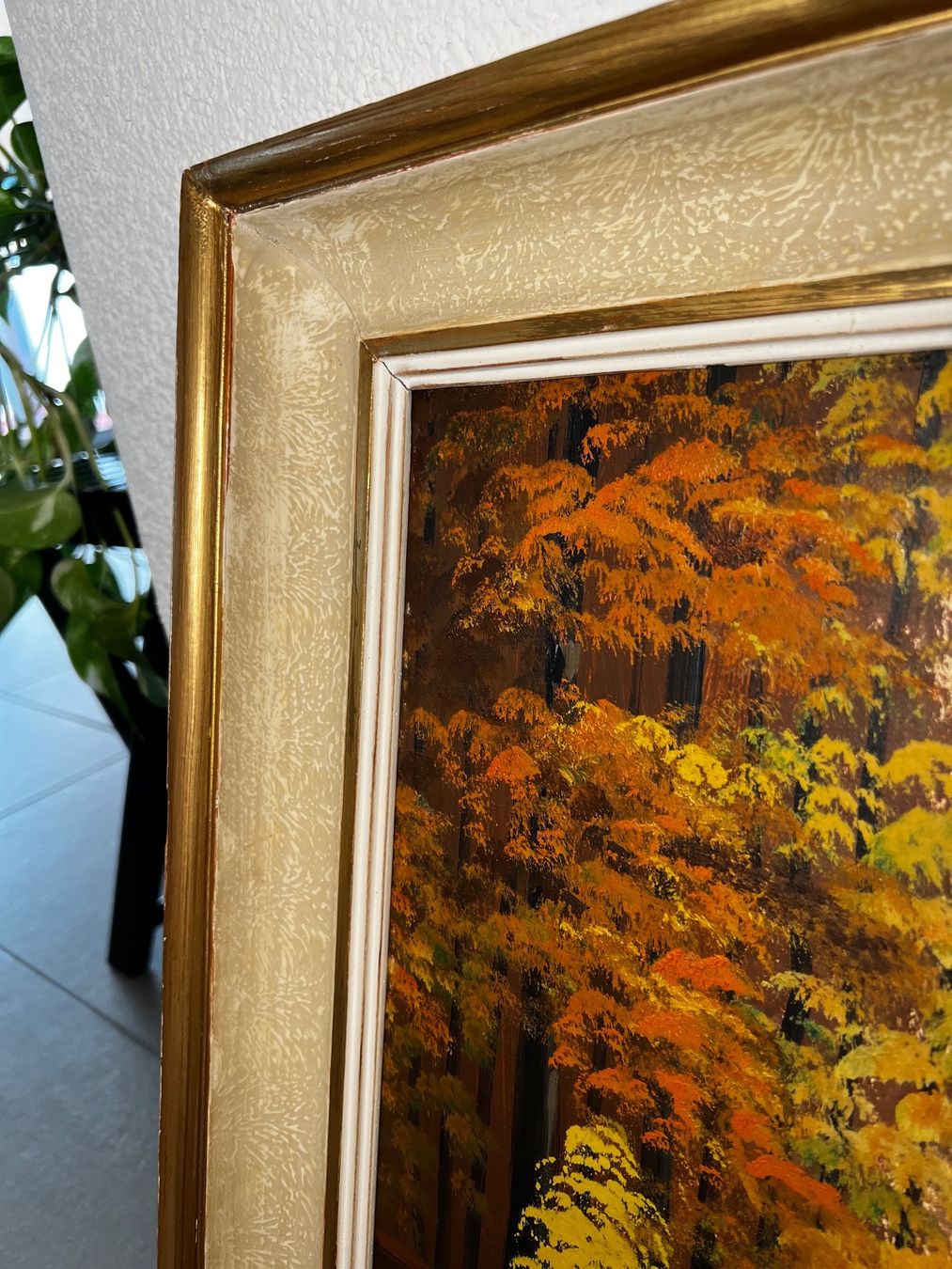 Gemälde: Antikes gemälde mit holzrahmen – Gebraucht aus Höri von Art-and-more-88 1