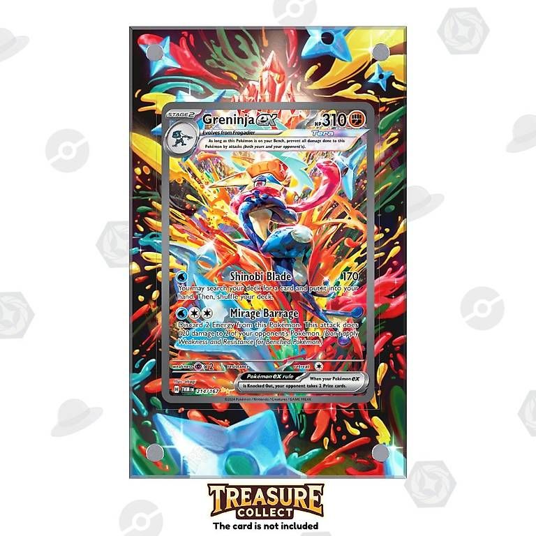 Pokémon Carte collezionabili: Greninja ex 214/167 - Pokémon Extended Artwork Display Case – Nuovo e nell'imballaggio originale da Canobbio venduto da TreasureCollect
