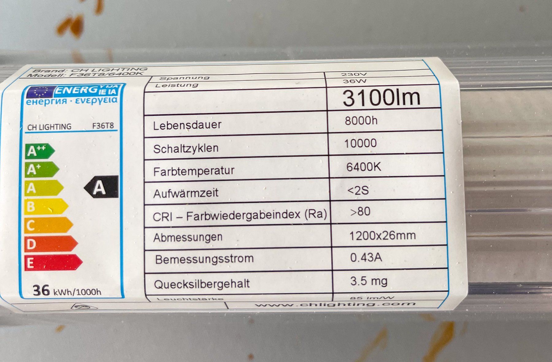 Lampadari & plafoniere: MEROX Feuchtraumleuchte 120cm – Usato da Bülach venduto da sabrista 4