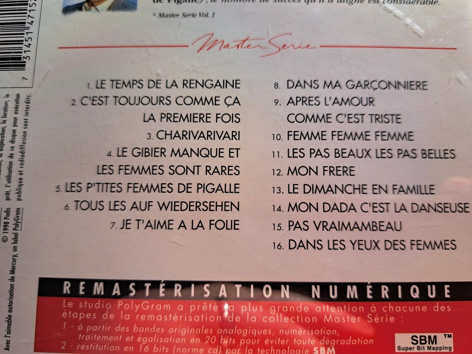 CDs: CD Serge Lama - Mater Série volume 2 – Gebraucht aus Pully von bro_n52j 2