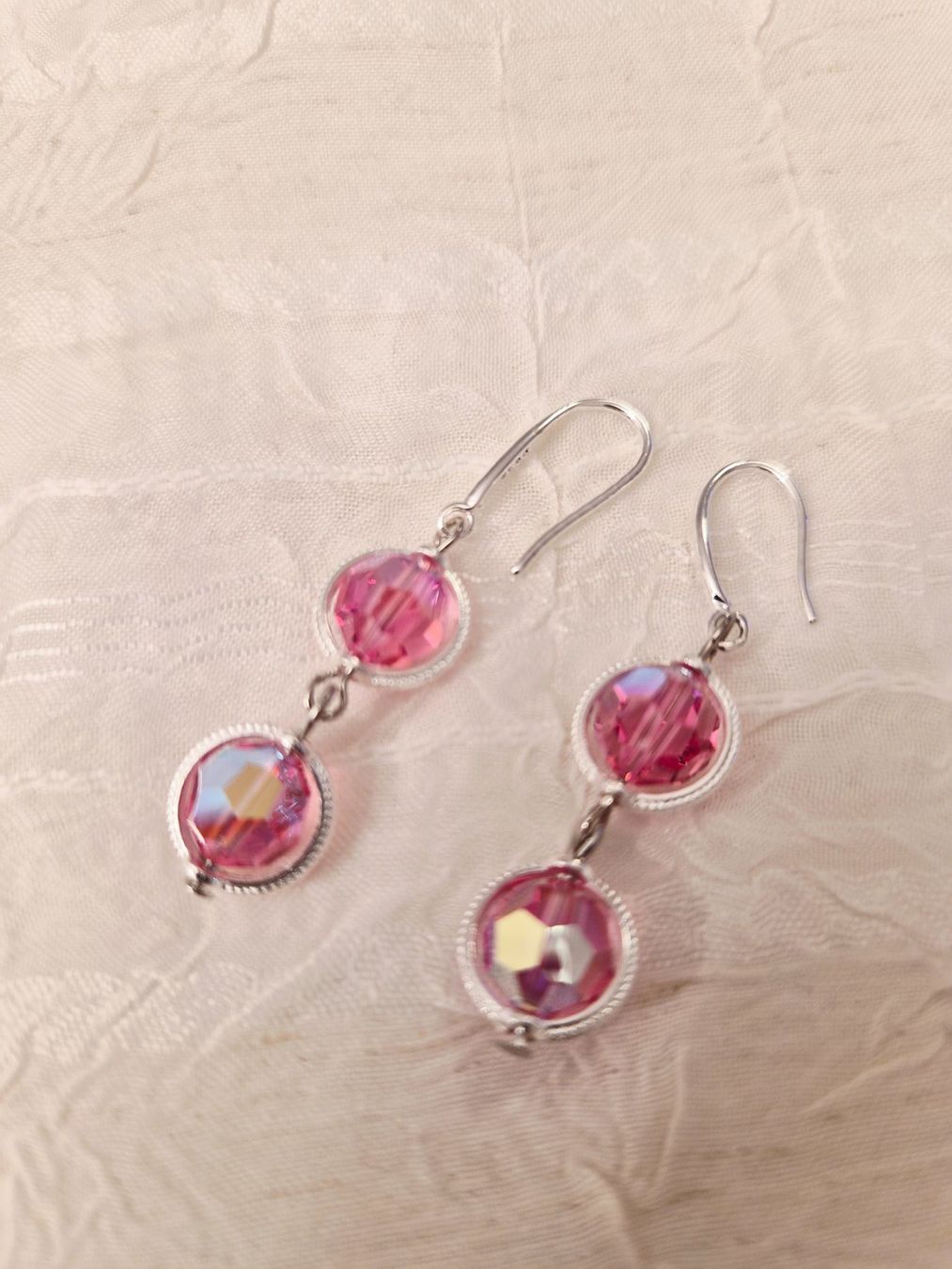 Ohrringe & -stecker: Ohrringe aus Swarovski Perlen  Rose – Neu (gemäss Beschreibung) aus Dietikon von Eleda