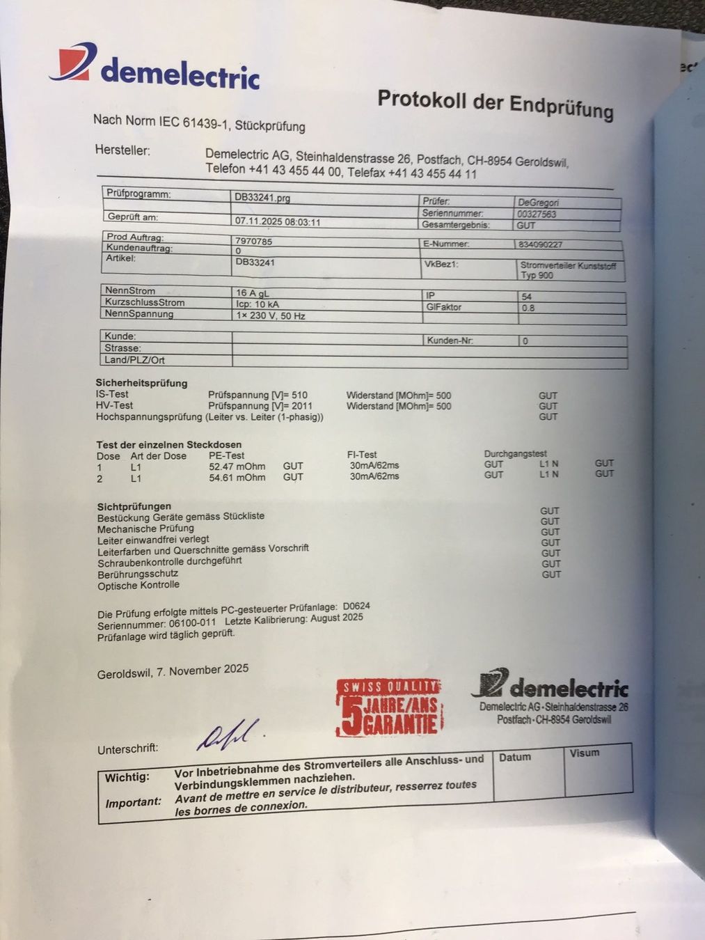 Elektrotechnik: Demelectric Kleinstromverteiler – Neu und originalverpackt aus Leuggern von stagem 4