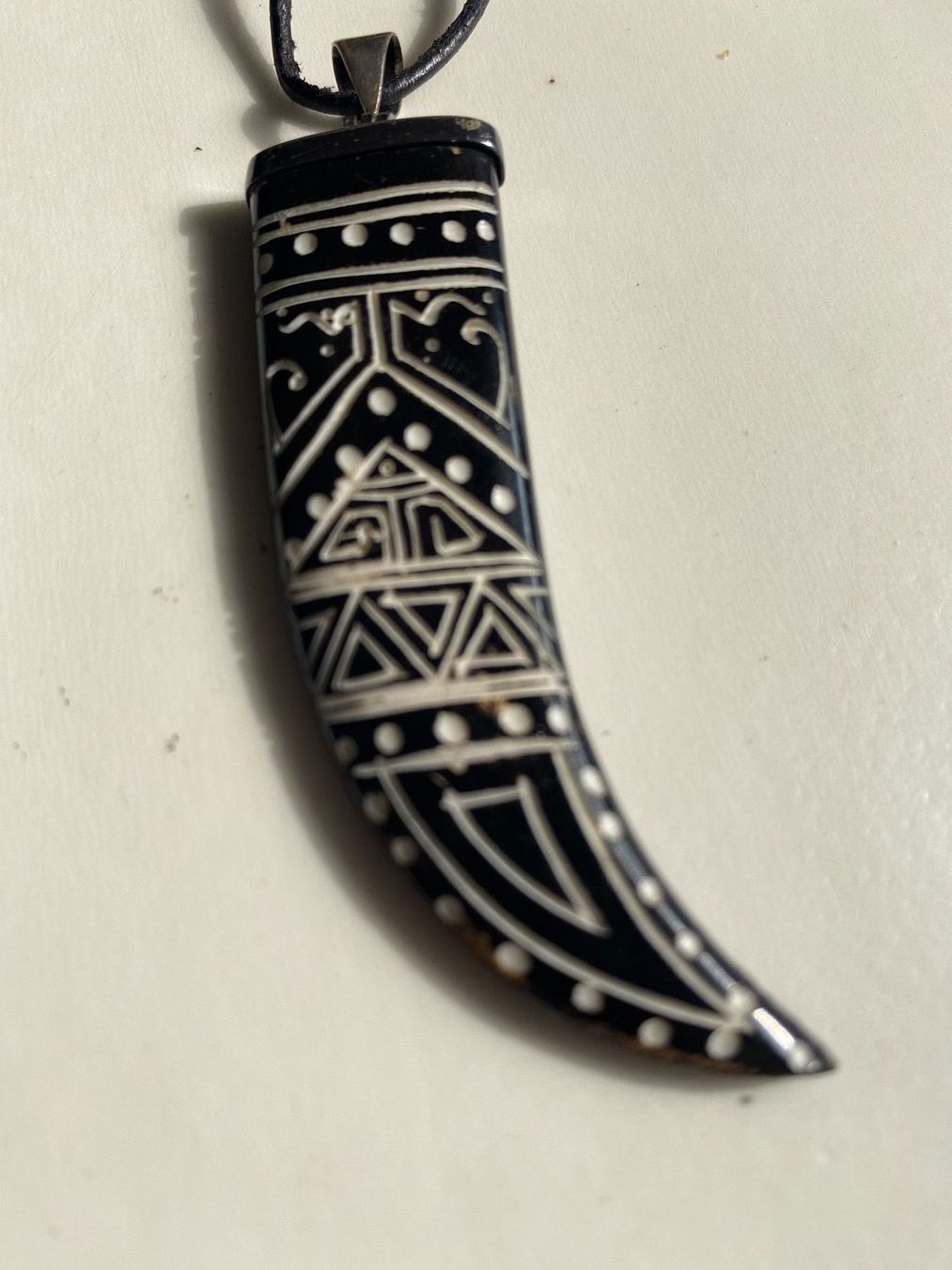 Anhänger: Büffel Horn Anhänger 7cm Hand geschnitzt – Neu (gemäss Beschreibung) aus Zürich von stock4you 3