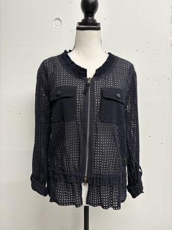 Lochspitze Jacke Marc Cain Gr. 42 blau