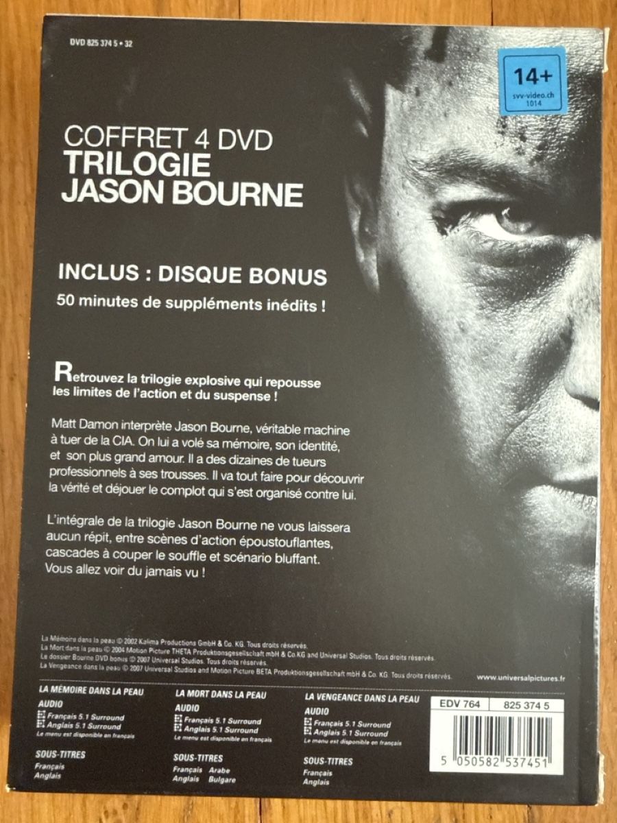 Alle DVDs: Coffret Trilogie Jason Bourne - 3 DVD – Gebraucht aus Aigle von pat_z2c2 1