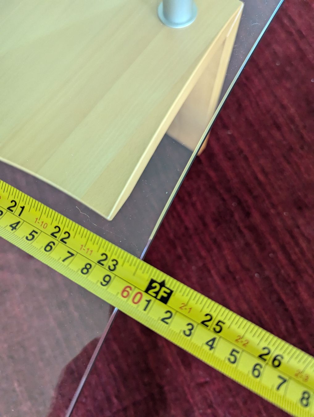 Tavoli: Moderner Couchtisch Glas/Holz 2 Ebenen – Usato da Erlenbach im Simmental venduto da freidlteam 4
