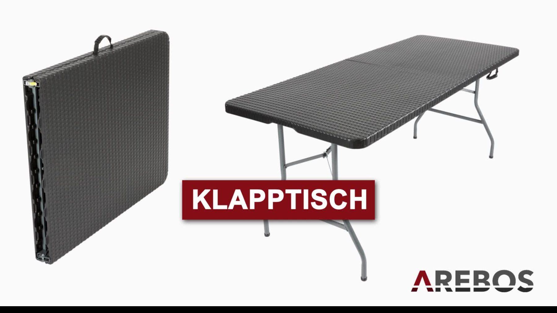 Tables: Arebos Klapptisch 180cm – Neuf (Voir description) à Nebikon par warendiscount