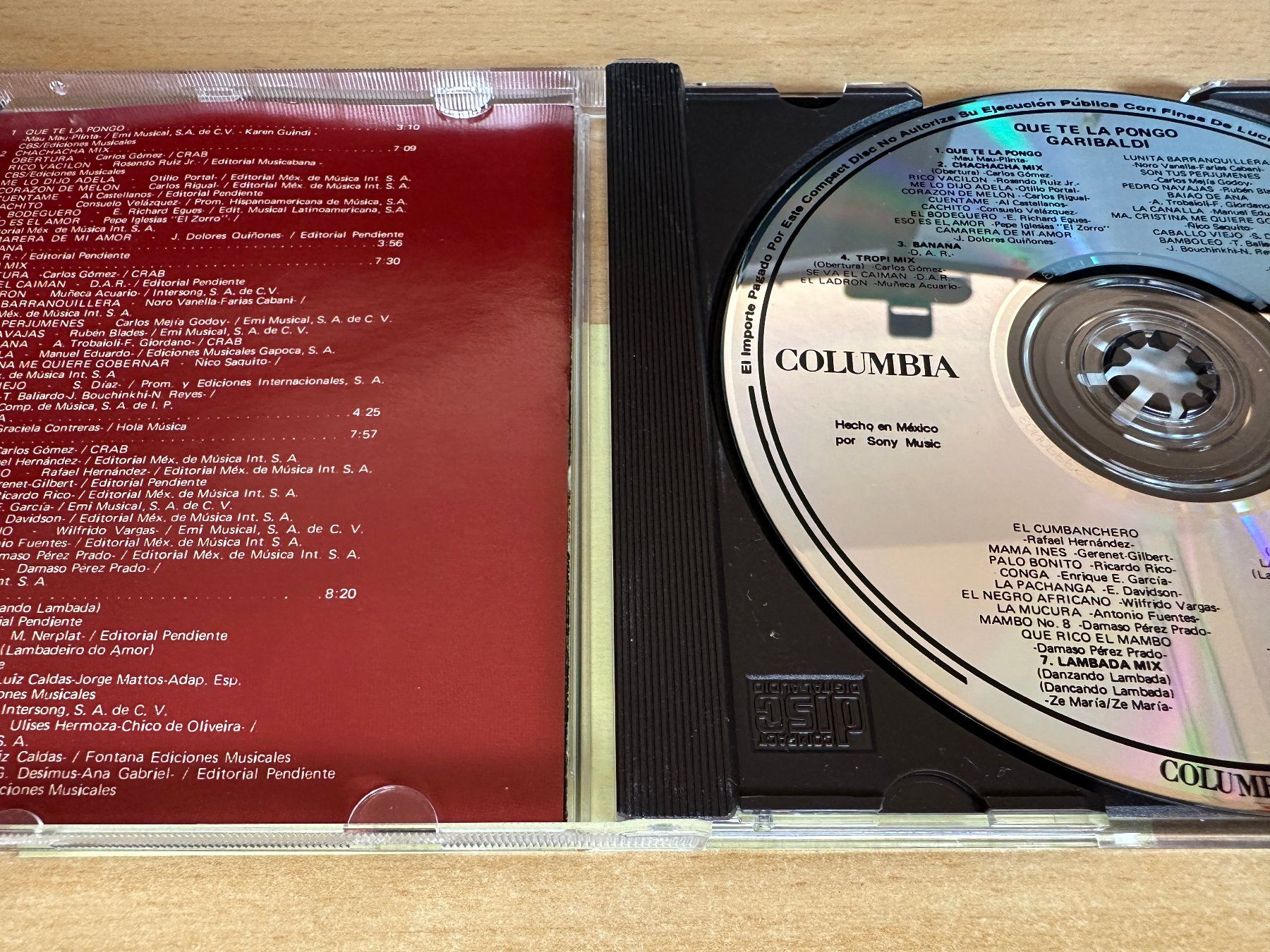 CD: Garibaldi – Que Te La Pongo – Usato da Rikon im Tösstal venduto da Alpenmutz 2
