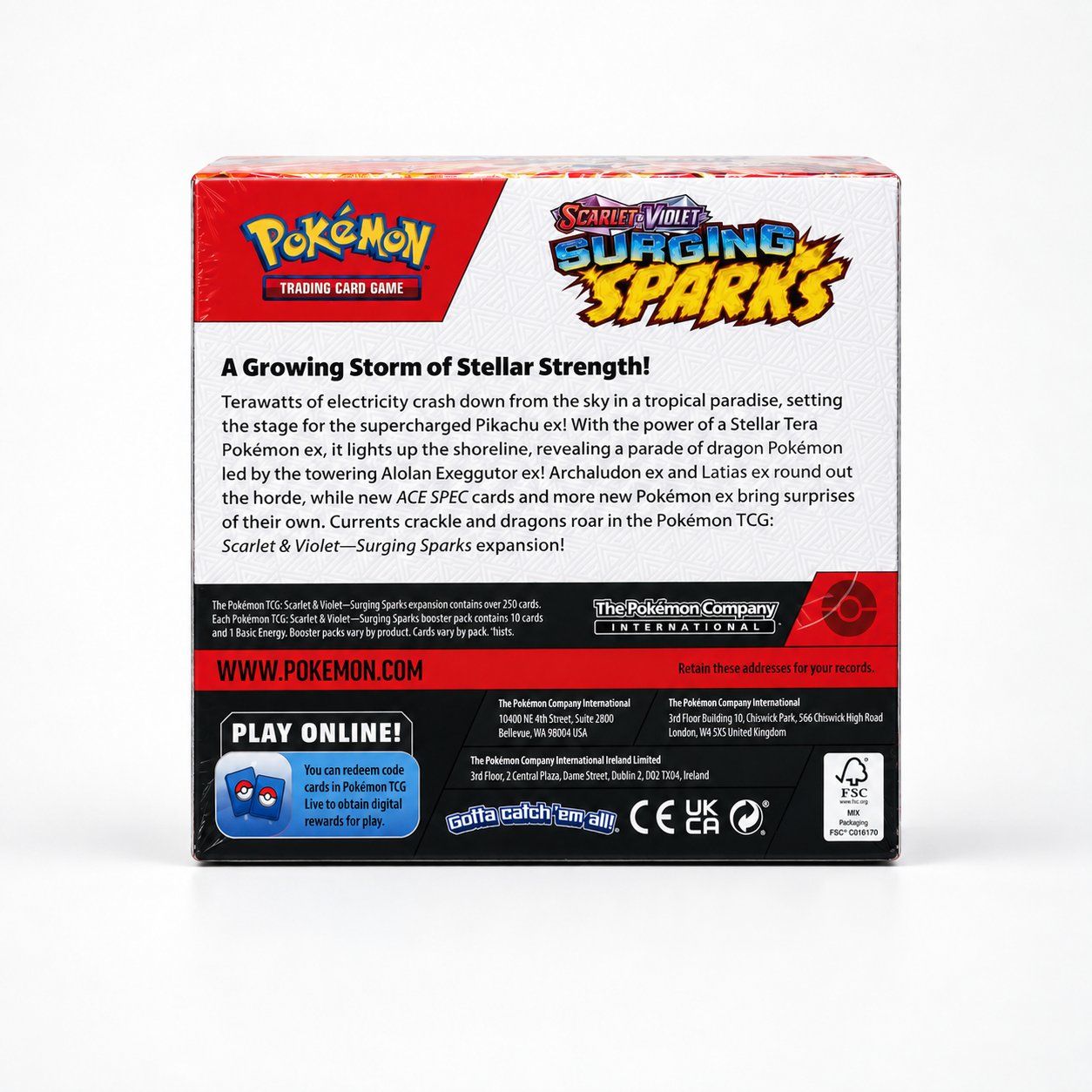 Pokémon Carte collezionabili: Surging Sparks Booster Box EN – Nuovo e nell'imballaggio originale da  venduto da  1