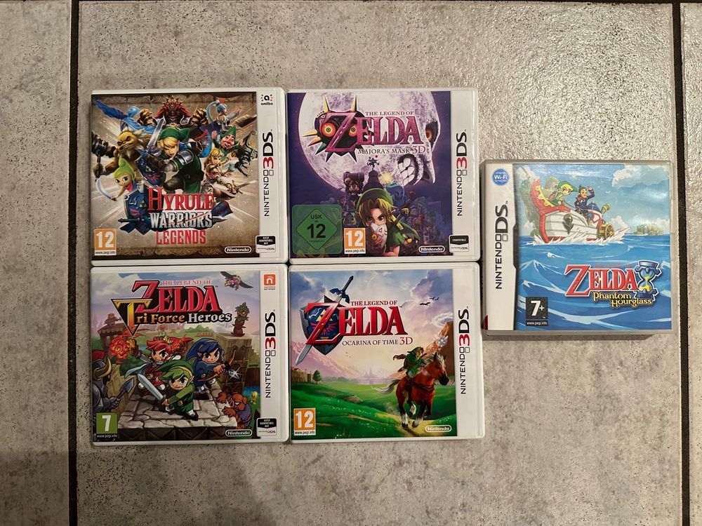5 x Zelda Spiele OVP Hüllen Nintendo 3DS & DS Kaufen auf Ricardo
