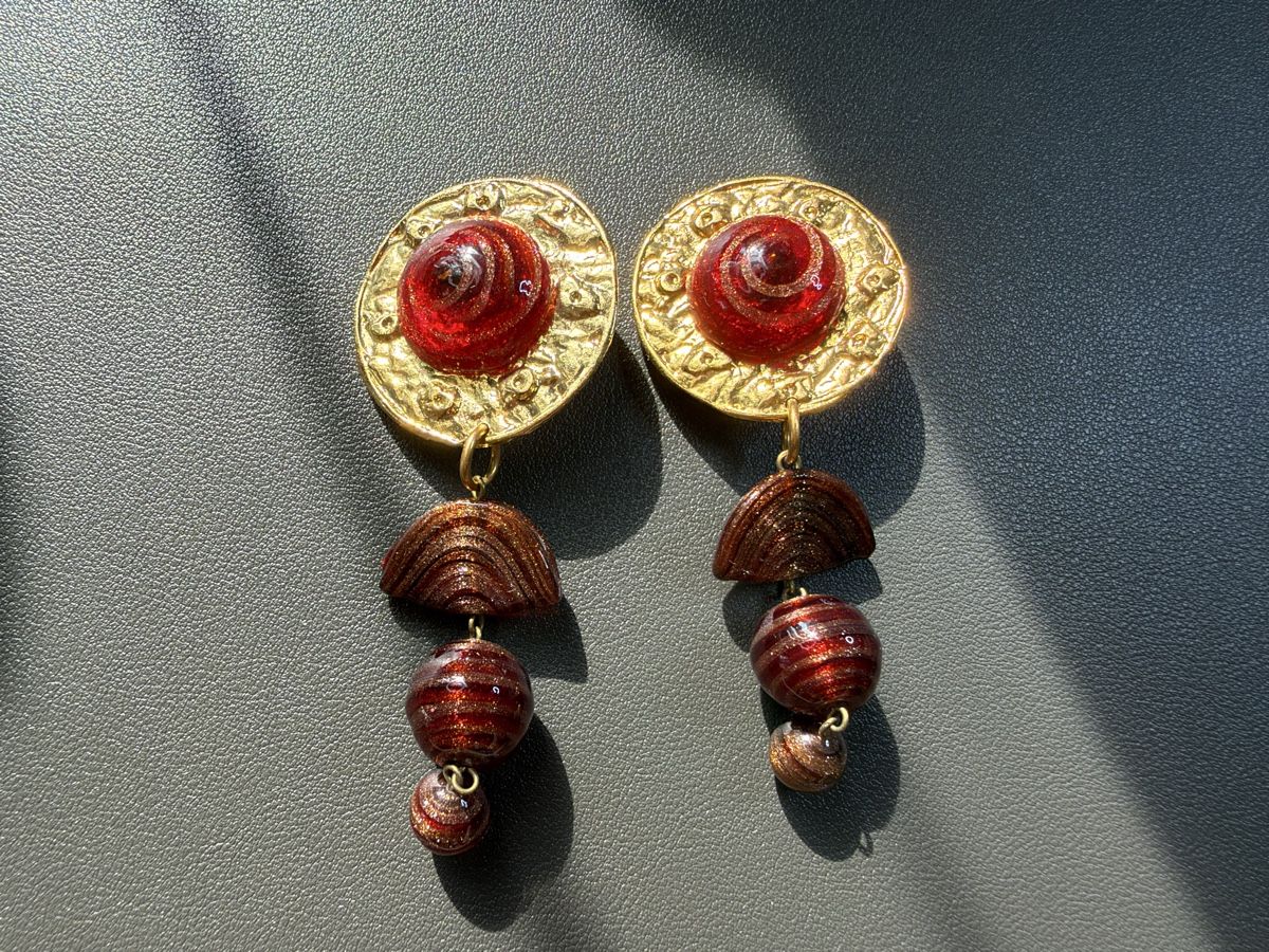 Boucles d'oreille: Vintage Ohrringe Clips Luxus Modeschmuck   – D'occasion à Lamone par LaCantinaMagica