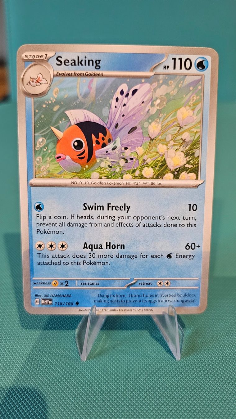 Pokémon Carte collezionabili: Seaking MEW 119/165 EN – Usato da Rheineck venduto da Pinia03