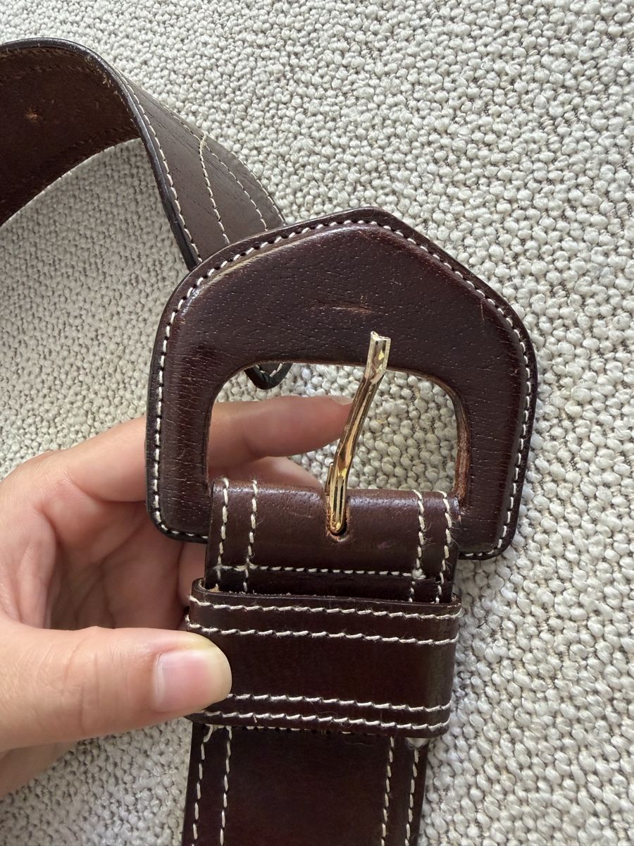 Cinture: Brown leather belt  – Usato da Zürich venduto da dor_9l9g 1