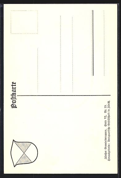 Cartoline postali: AK Neftenbach, Wappen der Gemeinde – Usato da Berlin venduto da bartko-reher 1