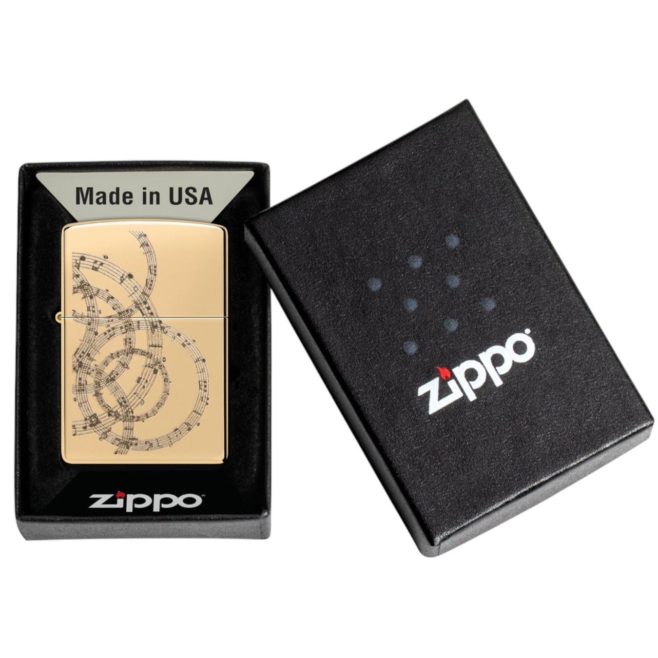 Zippo Accendini: ZIPPO Musiknoten Design 60007239 – Nuovo e nell'imballaggio originale da Ennenda venduto da Benzinflamme 3