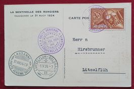 1924 Karte Rangiers Lausanne F6