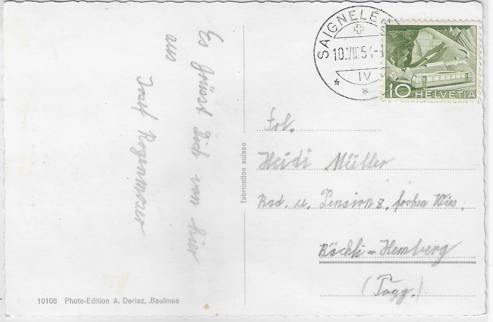 Cartoline postali: Saignelegier - Vue generale – Antico da Ettingen venduto da Kartenplanet 1