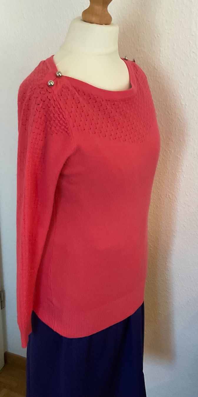 Pullover & Sweatshirts: Cadeau superbe pull X MAX en cachemire couleur corail, t. L – Gebraucht aus Genève von Mazelyne 4