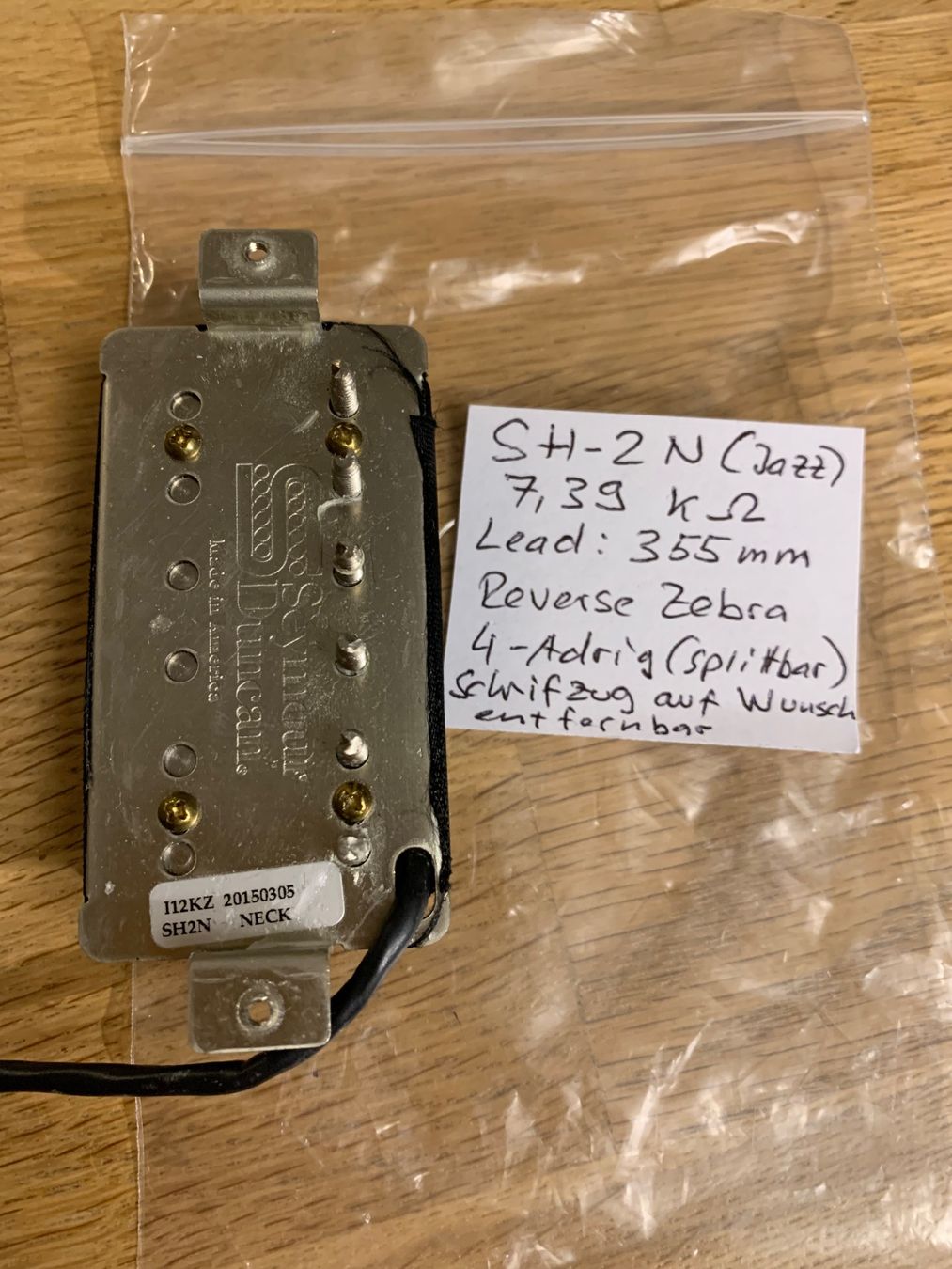 Seymour Duncan Musikinstrumente: Seymour Duncan SH-2N reverse zebra Aged – Gebraucht aus Neftenbach von Mike72-123 5