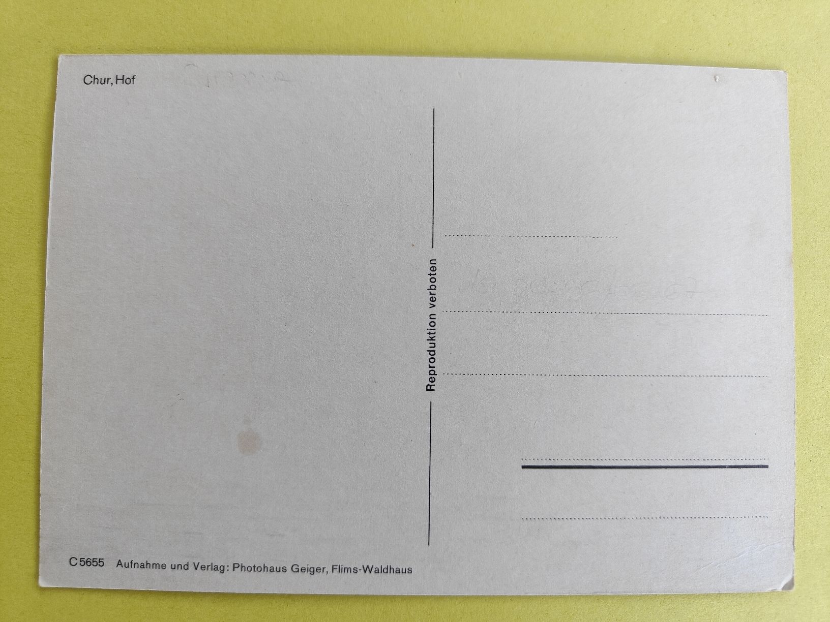 Cartes postales: AK Chur, Hof – Neuf (Voir description) à chur par Hmars 1