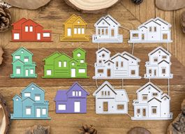 Neues Stanzschablonen-Set Häuser