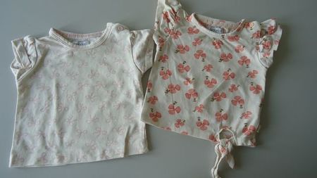 2 T-Shirts Babyrösse 68 guter Zustand